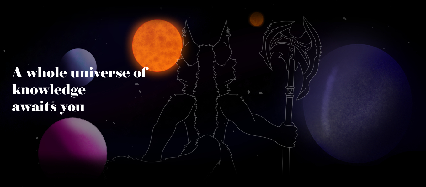 Mascot Standing before space